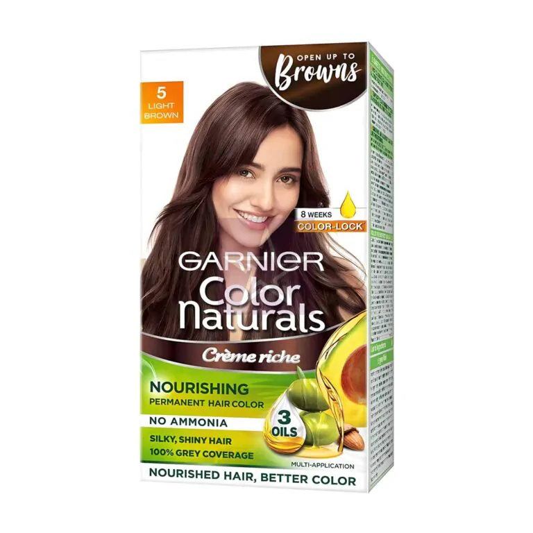 Garnier Color Naturals Creme Riche Nourishing Permanent Hair Color - 5 Light Brown, SKU: 8901526204496