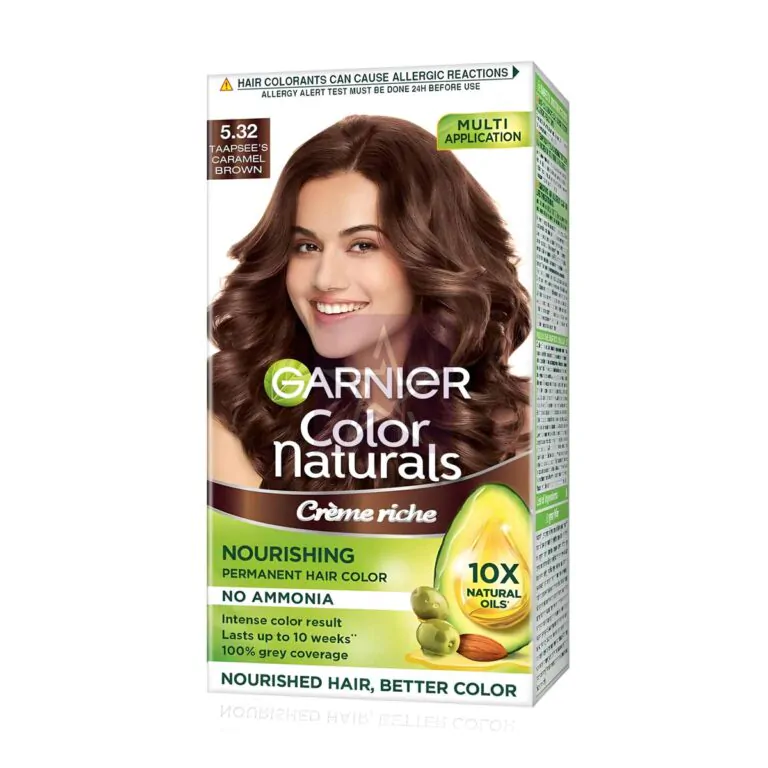 Garnier Color Naturals Creme Riche Nourishing Permanent Hair Color - 5.32 Caramel Brown, SKU: 8901526529629