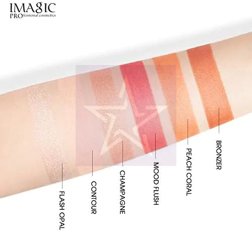 Imagic Professional Cosmetics New 6-color Hybrid HIGHLIGHT,BLUSH AND CONTOUR PALETTE