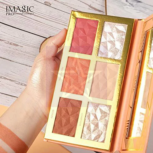 Imagic Professional Cosmetics New 6-color Hybrid HIGHLIGHT,BLUSH AND CONTOUR PALETTE