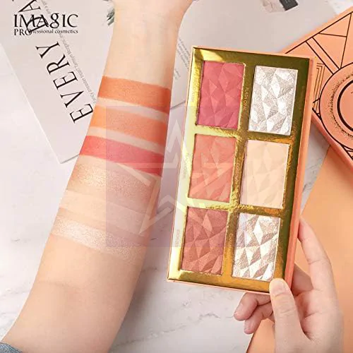 Imagic Professional Cosmetics New 6-color Hybrid HIGHLIGHT,BLUSH AND CONTOUR PALETTE
