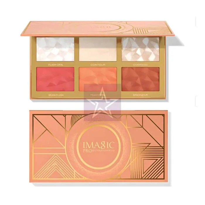 Imagic 6 Color Highlight & Blush & Contour Palette, SKU: 6970855701268