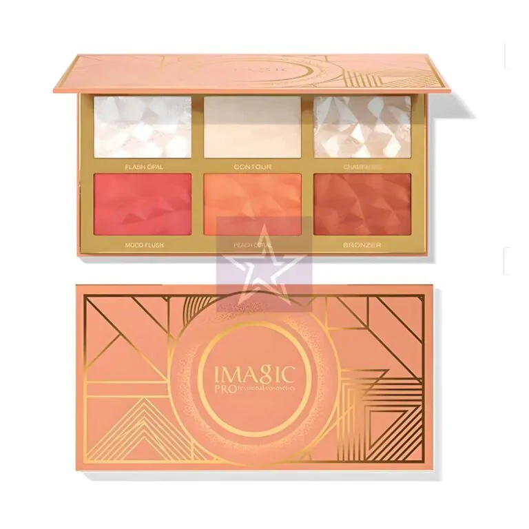 Imagic 6 Color Highlight & Blush & Contour Palette, SKU: 6970855701268